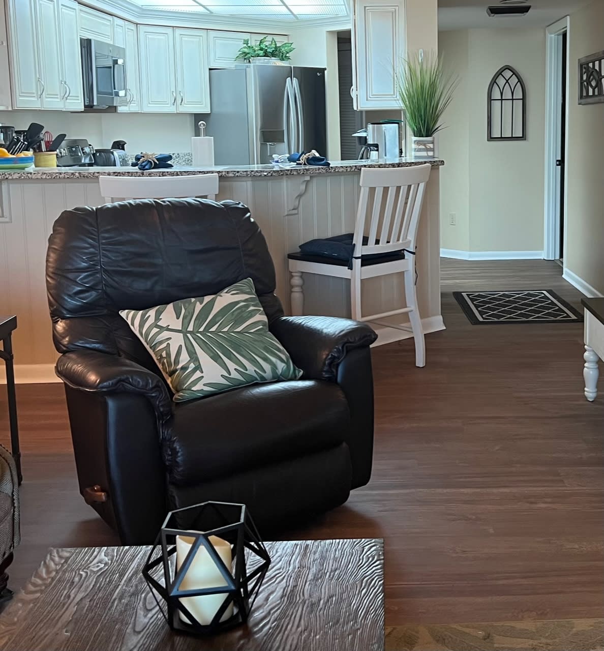 Kitchen from living room