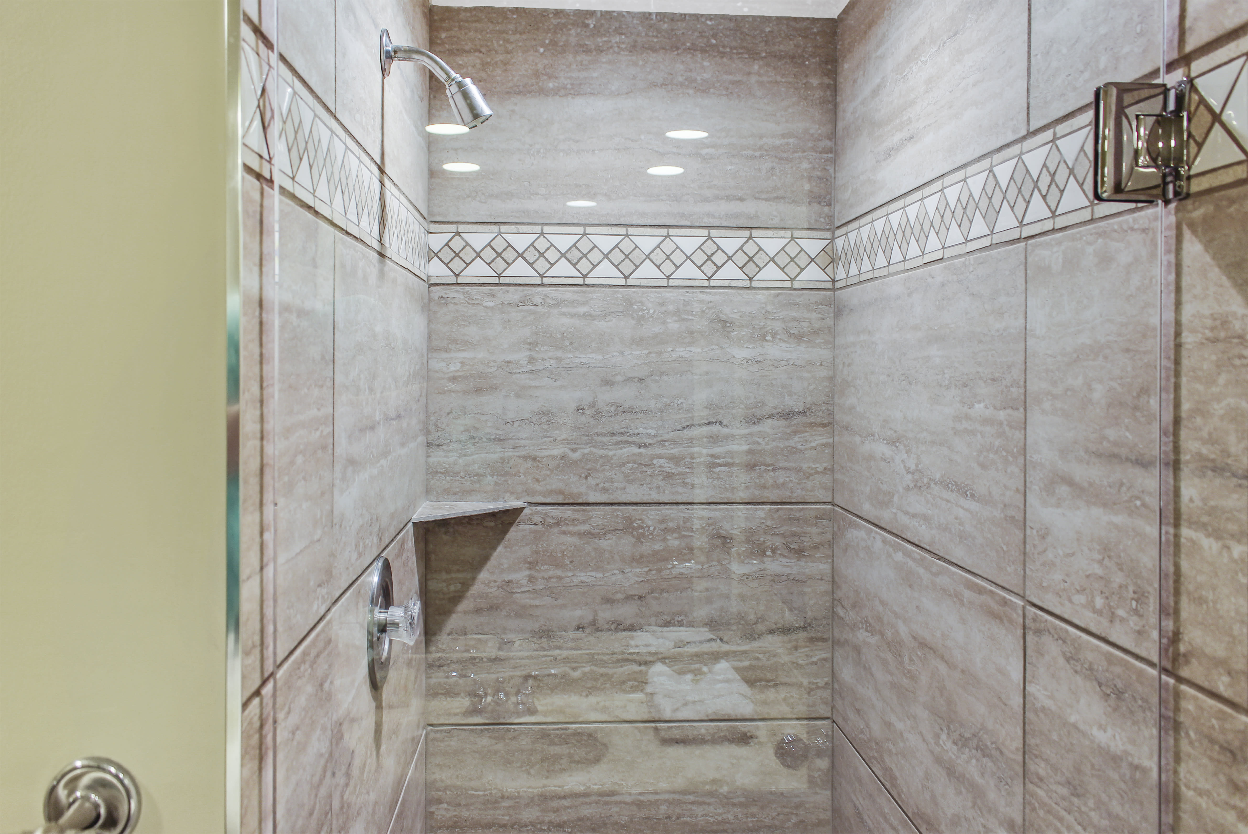 The second bathroom shower was renovated this year too.