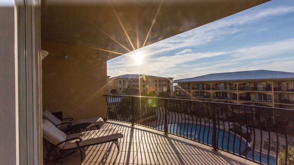 Afternoon sun on balcony!