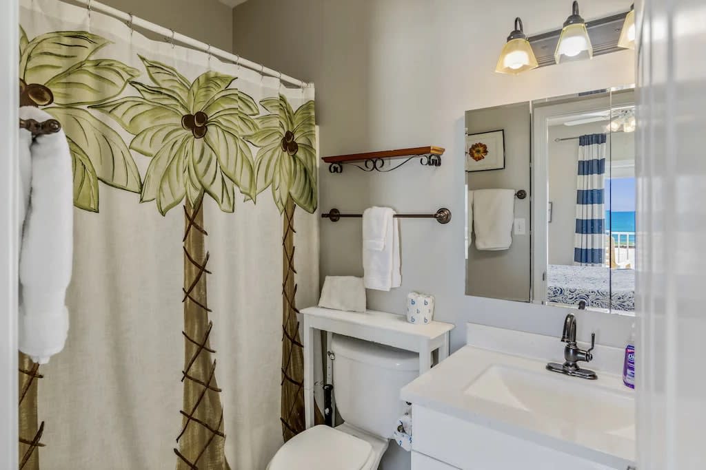 Second level master bathroom.