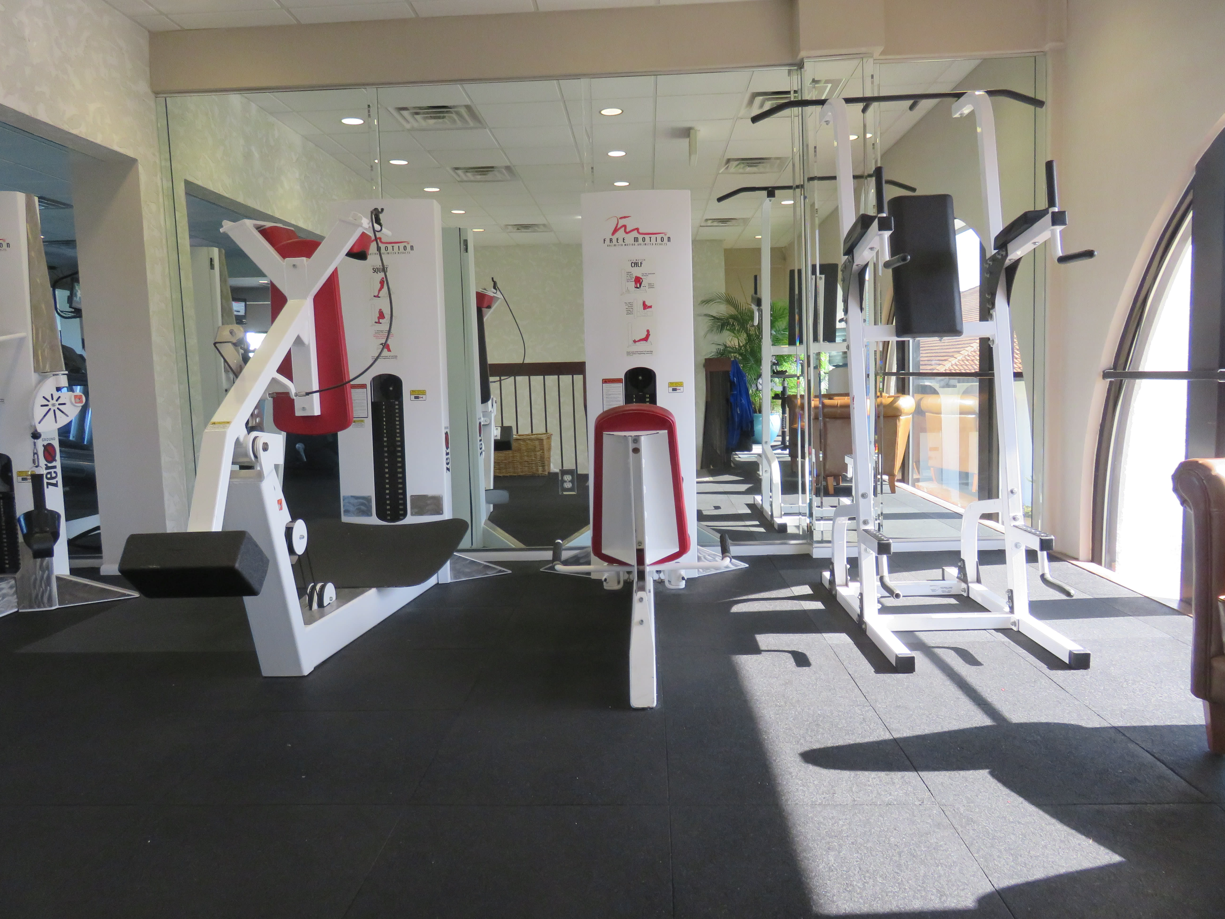 Workoff that extra energy or pounds in the fitness room