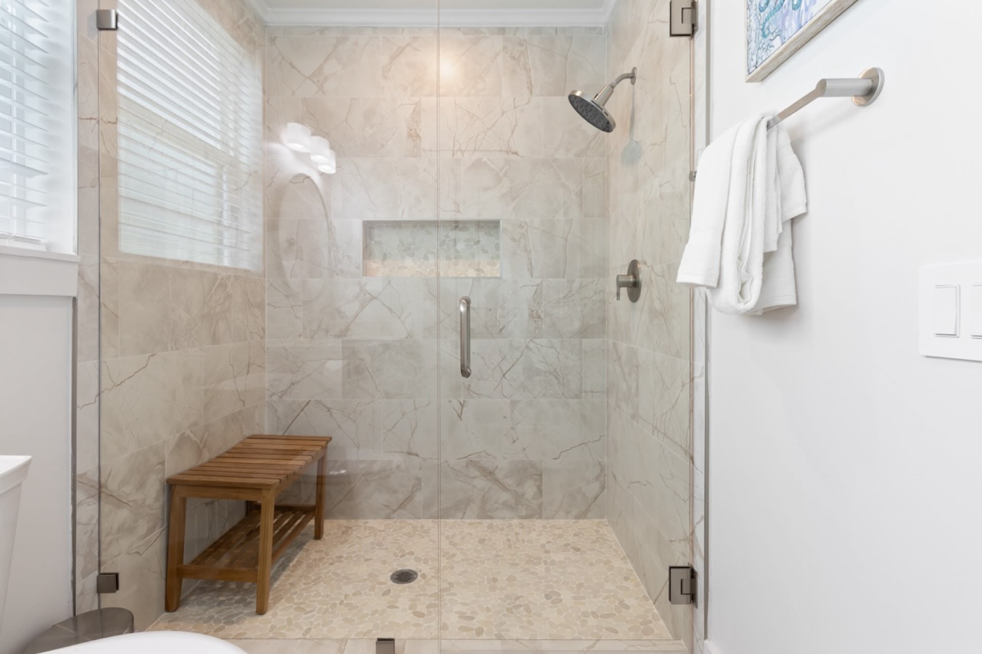 Luxurious Walk-In Shower - 2nd Floor