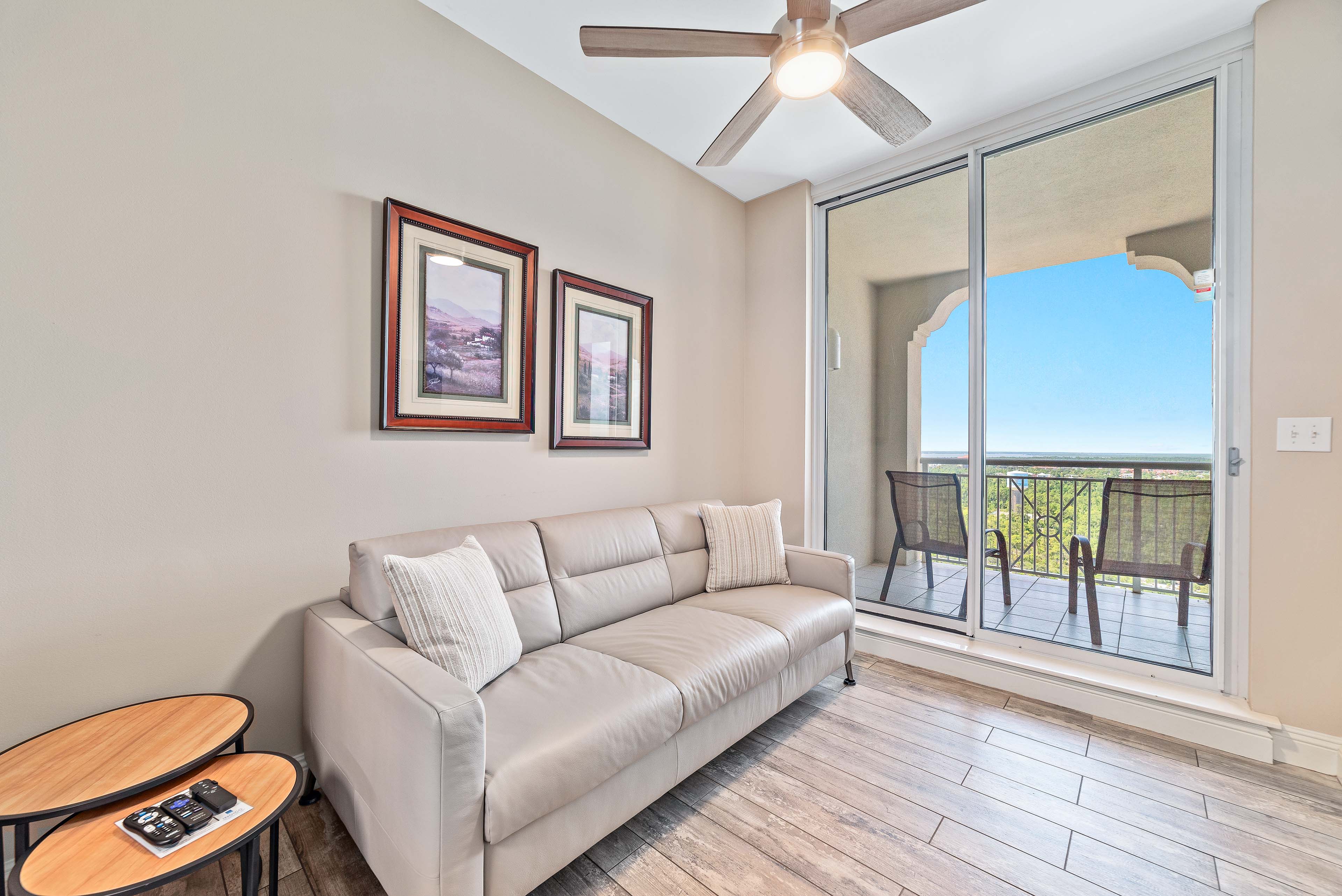 Enjoy the convenience of a sleeper sofa in a side room, it can be open all week