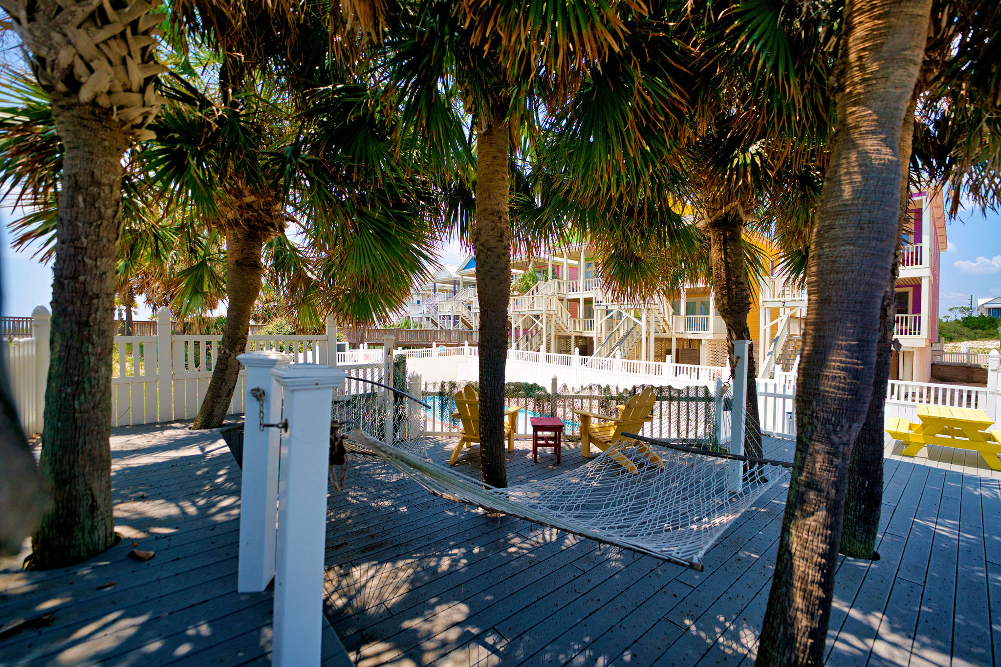 Hammock Area around the pool