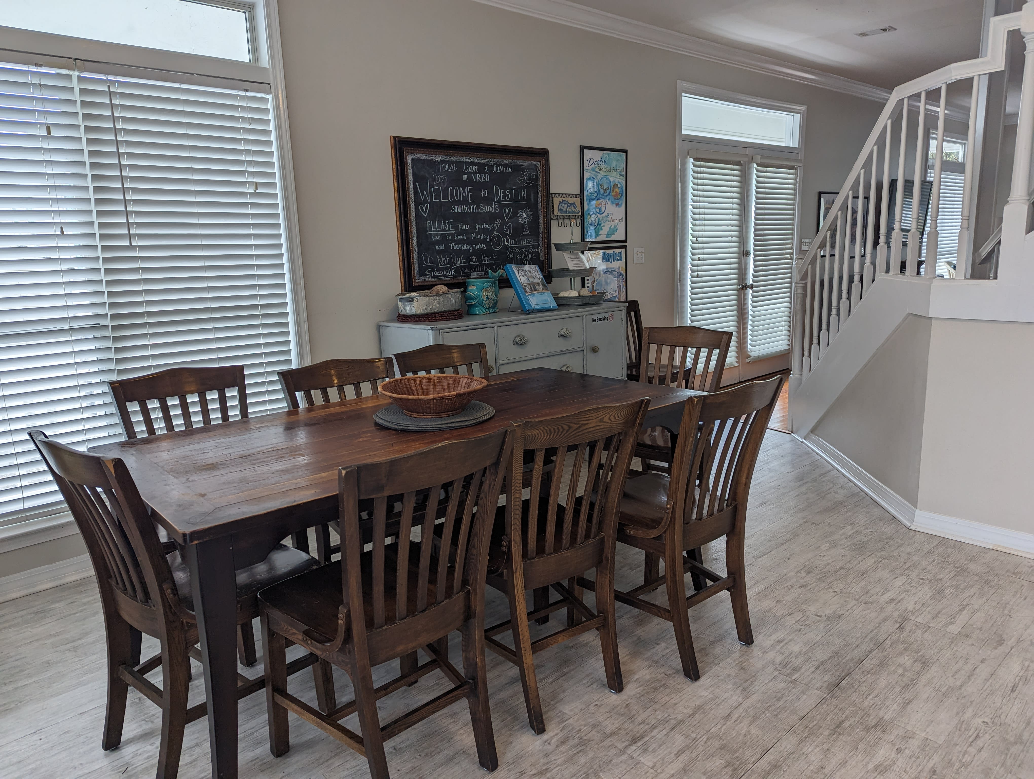 Dining area for your group to have meals together