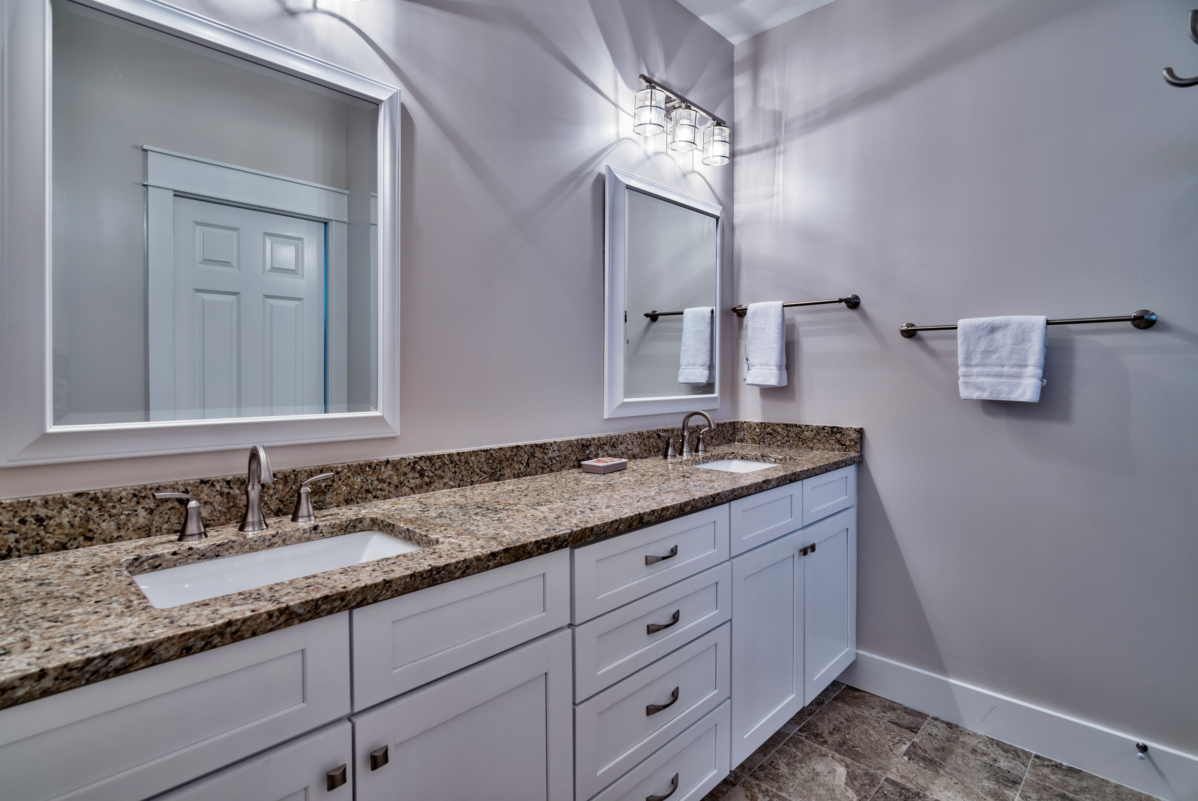 3rd floor private Master Bathroom with double sinks &amp; a walk-in shower