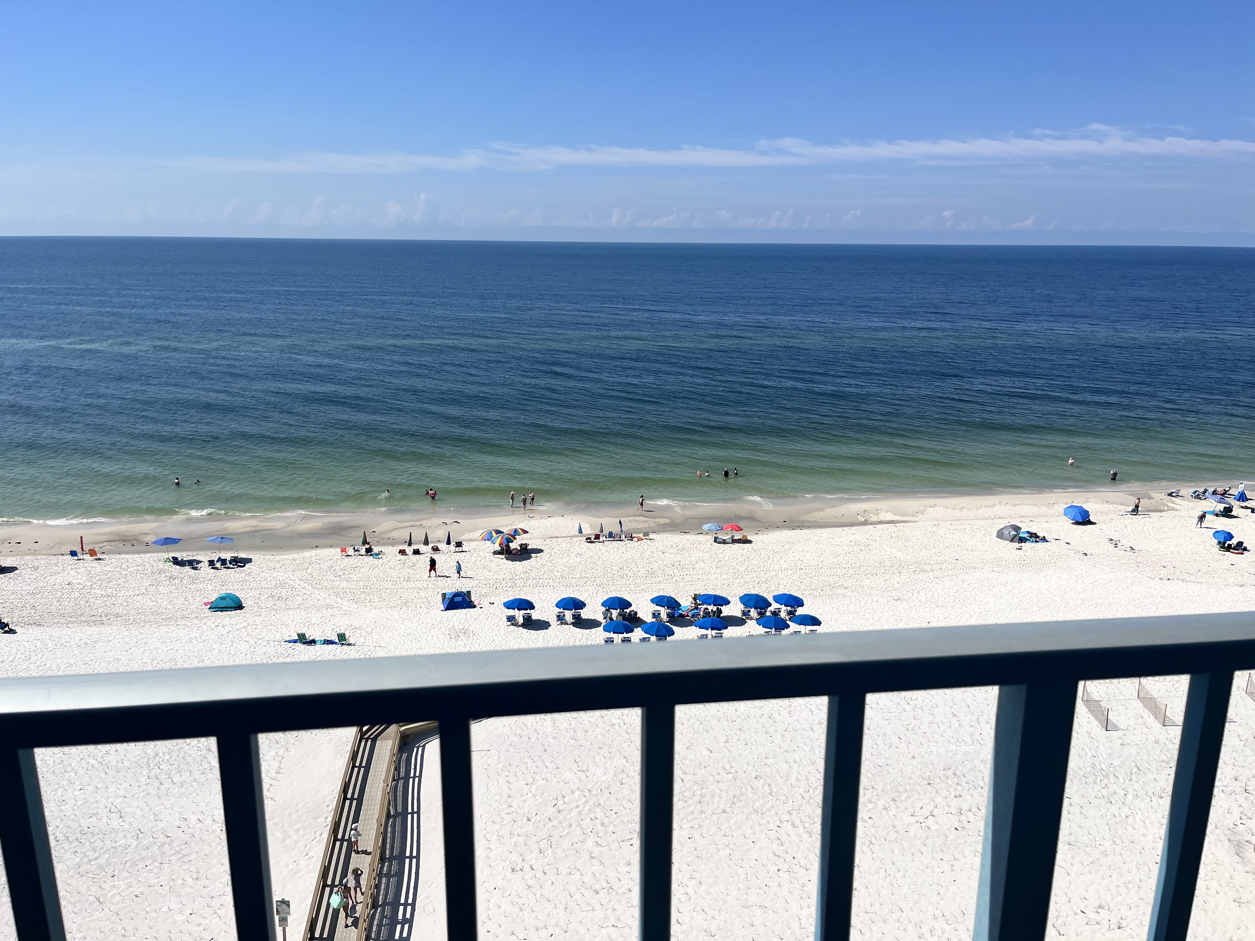 Beach view from balcony