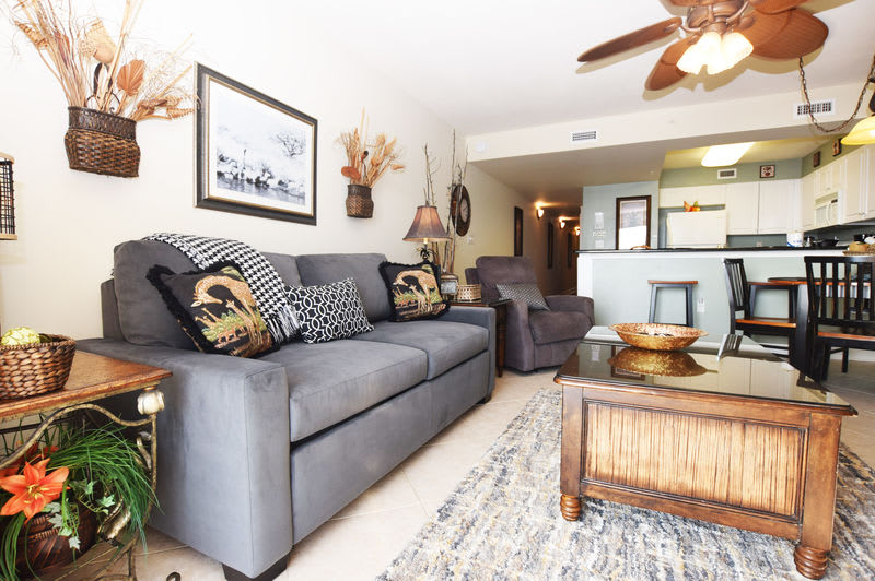 Living Room - 
Pelican Isle 308 Fort Walton Beach Okaloosa Island Vacation Rentals