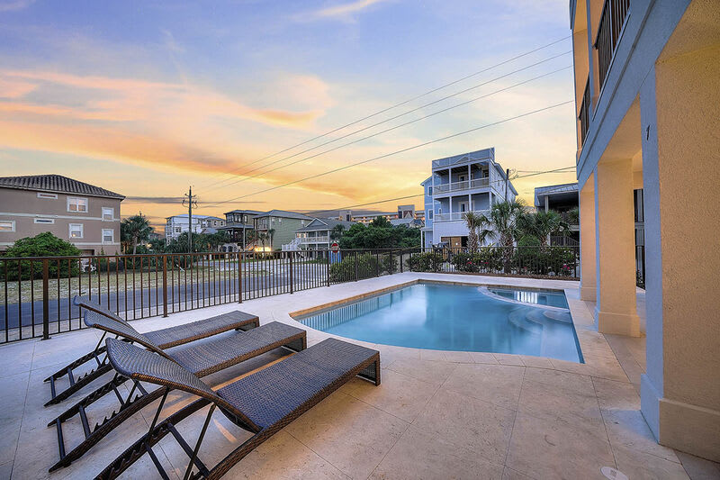 Just Beachy - Event Friendly Vacation Rental House Near Beach with Elevator, Private Pool & Spa Tub in Miramar Beach, Florida - Five Star Properties Destin/30A
