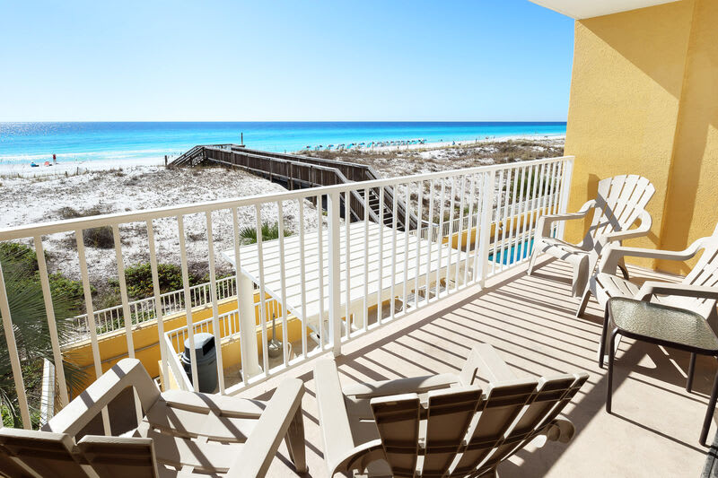 Balcony - 
Gulf Dunes 214 Fort Walton Beach Okaloosa Island Vacation Rentals