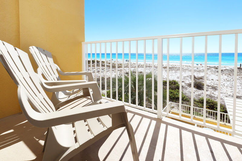 Balcony - 
Gulf Dunes 214 Fort Walton Beach Okaloosa Island Vacation Rentals