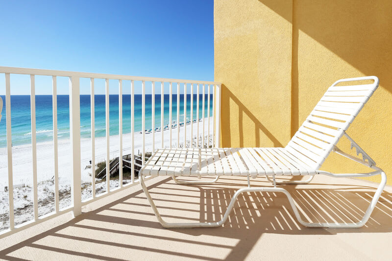 Balcony - 
Gulf Dunes 612 Fort Walton Beach Okaloosa Island Vacation Rentals