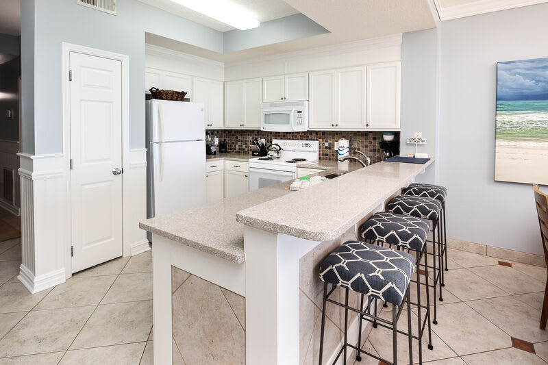 Kitchen - 
Gulf Dunes 612 Fort Walton Beach Okaloosa Island Vacation Rentals