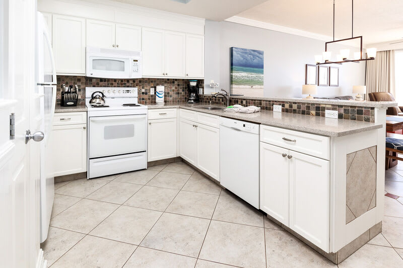 Kitchen - 
Gulf Dunes 612 Fort Walton Beach Okaloosa Island Vacation Rentals