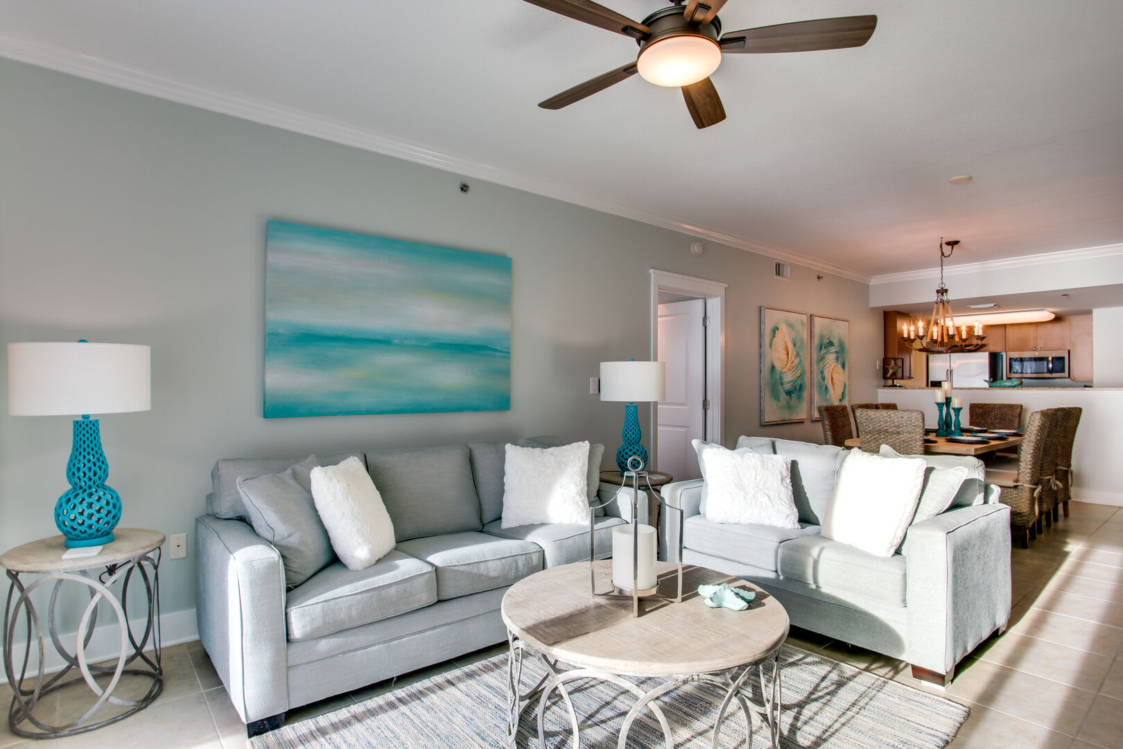 The sofa turns into a queen sleeper