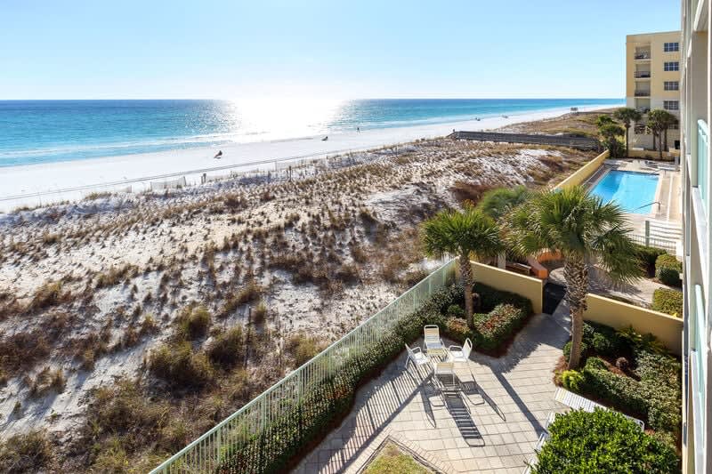 Balcony - Pelican Isle 308 Fort Walton Beach Okaloosa Island Vacation Rentals