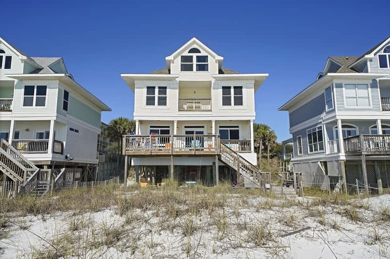 The back of the house