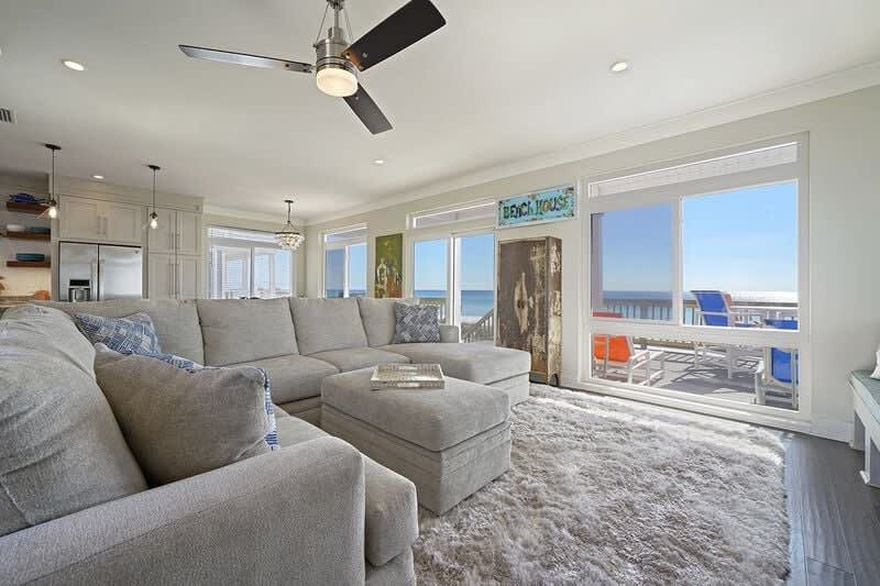 The view from the living room