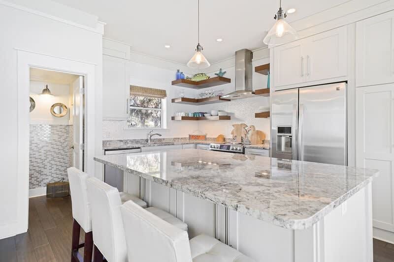 Stunning island and kitchen view