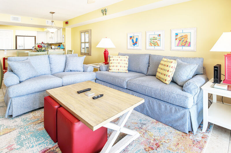Living Room - 
Sea Dunes Resort Okaloosa Island Fort Walton Beach