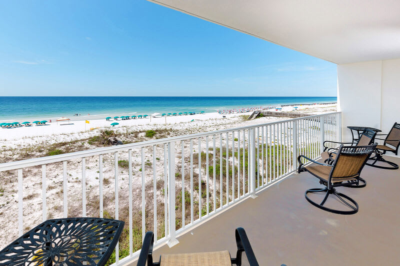 Balcony - 
Gulf Dunes 309 Fort Walton Beach Okaloosa Island Vacation Rentals