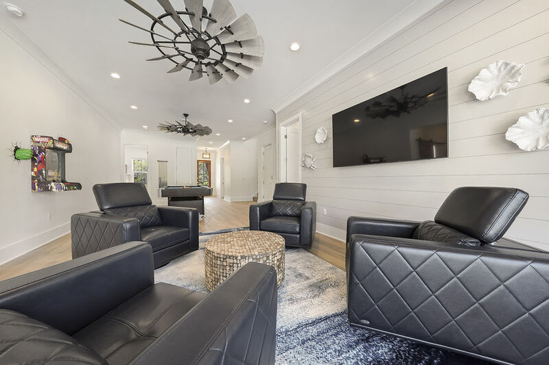 The Second Sandbar - Luxury 30A Vacation House Near Beach with Golf Cart, Elevator, Private Pool & Spa Tub in Dune Allen Beach, Florida - Five Star Properties Destin/30A