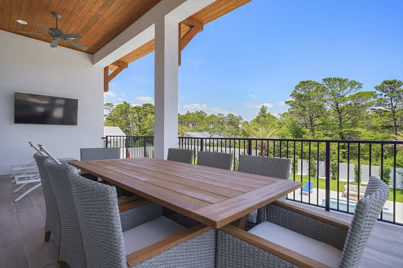 The Second Sandbar - Luxury 30A Vacation House Near Beach with Golf Cart, Elevator, Private Pool & Spa Tub in Dune Allen Beach, Florida - Five Star Properties Destin/30A