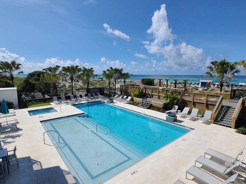 New pool and hot tub