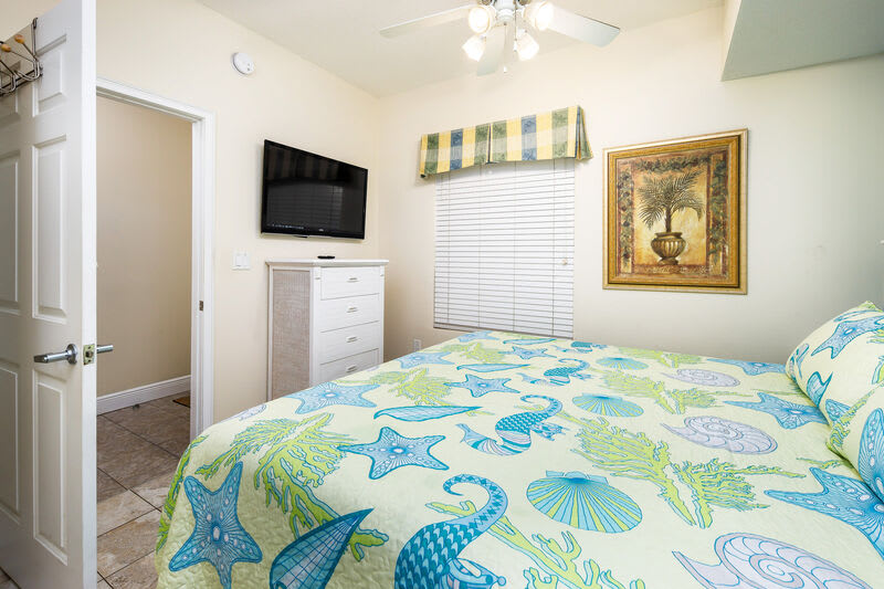 Master Bedroom with King Bed- 
Waters Edge Resort 313 Fort Walton Beach Okaloosa Island
