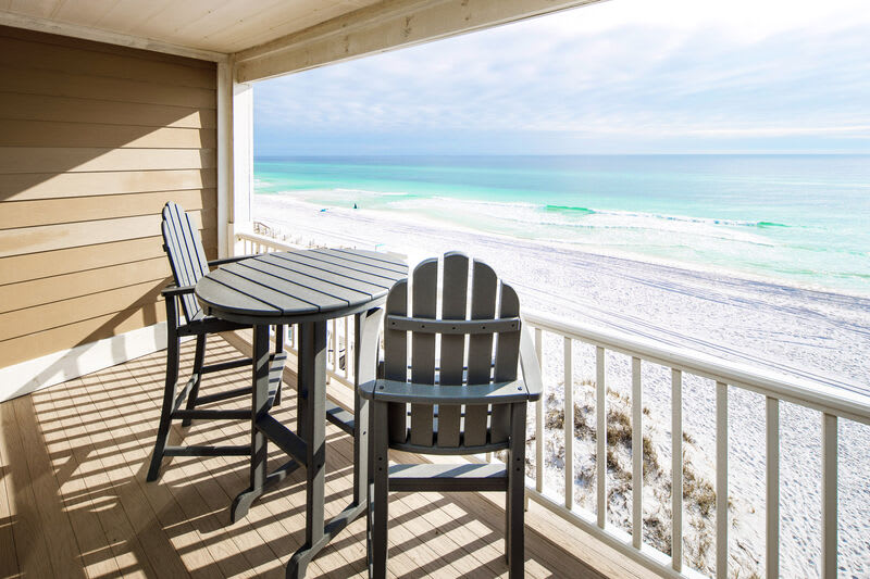 Master Bedroom Balcony Third Level - 
Sanddollar Townhomes Unit 6 Miramar Beach Destin Florida Vacation Beach House Rentals