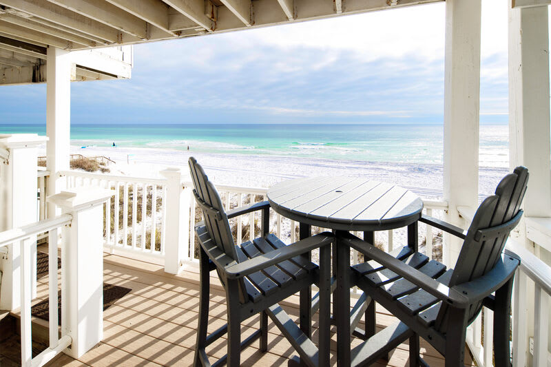 Balcony First Level - 
Sanddollar Townhomes Unit 6 Miramar Beach Destin Florida Vacation Beach House Rentals