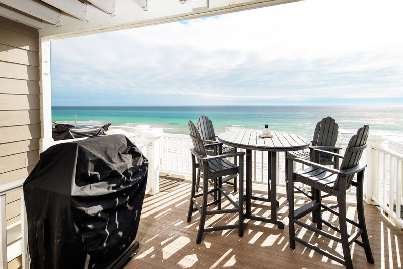 Balcony Second Level - 
Sanddollar Townhomes Unit 6 Miramar Beach Destin Florida Vacation Beach House Rentals