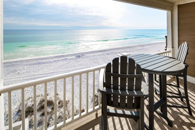 Private Master Bedroom Balcony Third Level - 
Sanddollar Townhomes Unit 6 Miramar Beach Destin Florida Vacation Beach House Rentals
