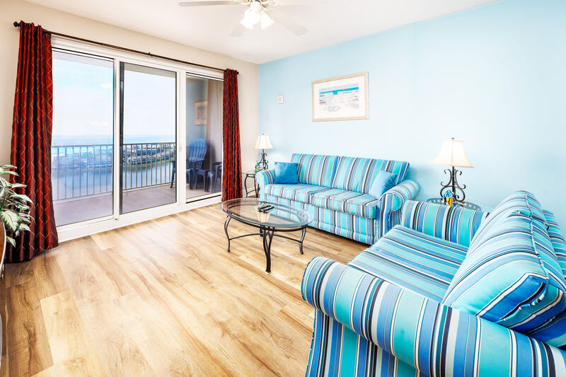 Living Room, Ariel Dunes II 1507, Destin Vacation Rentals Scenic Gulf Drive