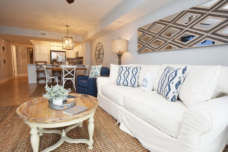 Living Room - 
Sea Dunes Resort Unit 202 Fort Walton Beach Okaloosa Island Vacation Rentals