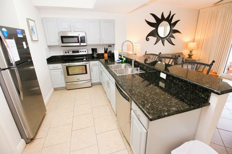 Fully stocked kitchen