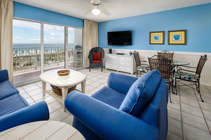 Living Room - 
Gulf Dunes 206 Fort Walton Beach Florida Okaloosa Island Destin