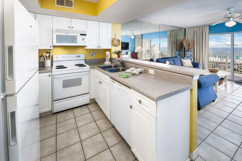 Kitchen -  
Gulf Dunes 206 Fort Walton Beach Florida Okaloosa Island Destin