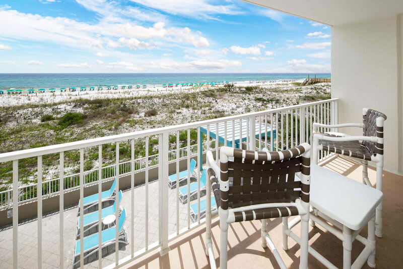Balcony View - 
Gulf Dunes 206 Fort Walton Beach Florida Okaloosa Island Destin