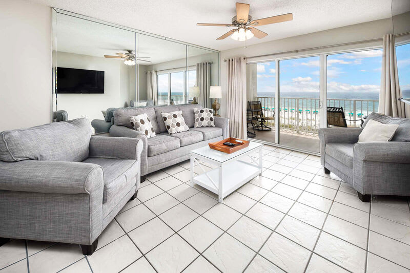 Living Room - 
Gulf Dunes 309 Fort Walton Beach Okaloosa Island Vacation Rentals