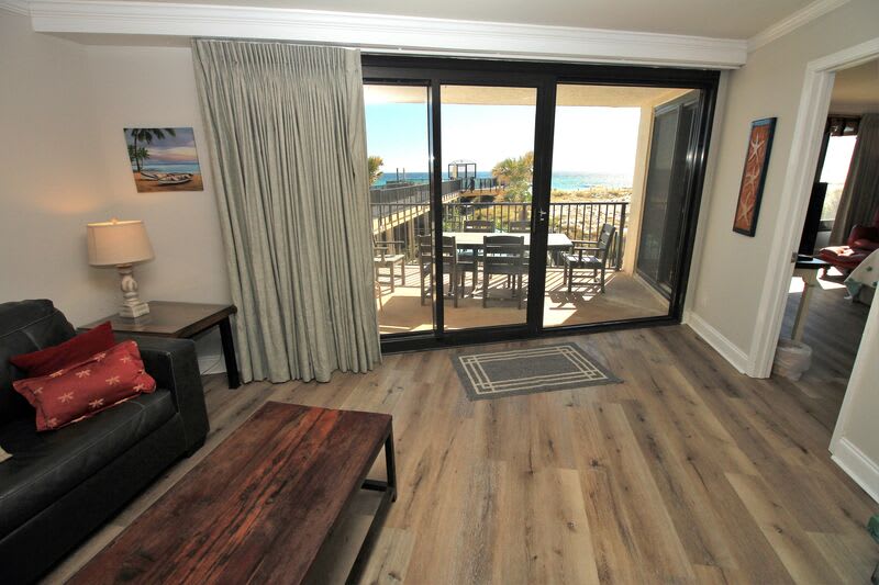 Open living area with gulf views