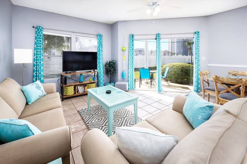 Living Room - 
Sandpiper Cove Resort 9106 Holiday Isle Destin Florida Vacation Rentals