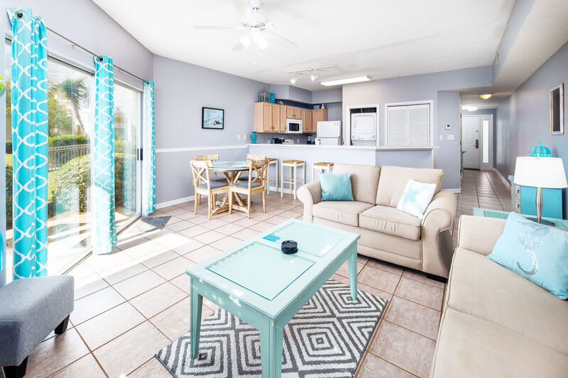 Living Room - 
Sandpiper Cove Resort 9106 Holiday Isle Destin Florida Vacation Rentals