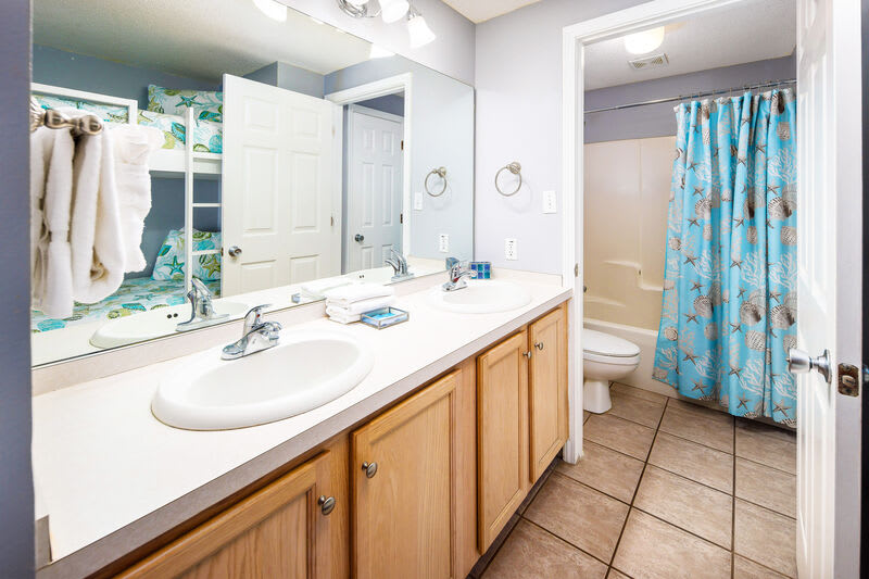 Vanity Area located adjacent to Bunkbeds- 
Sandpiper Cove Resort 9106 Holiday Isle Destin Florida Vacation Rentals