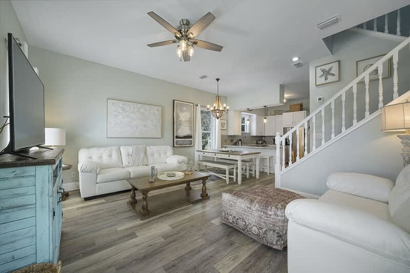 Sea Biscuit - Adorable Gulf Pines Vacation Rental House Near Beach with Private Pool and Golf Cart in Miramar Beach, Florida - Five Star Properties Destin/30A