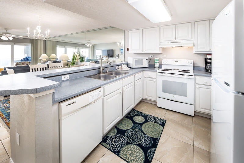 Kitchen - 
Islander Beach Resort 3001 Fort Walton Beach Okaloosa Island