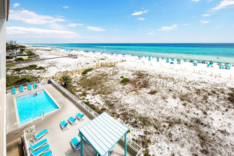 Balcony - 
Gulf Dunes 408 Fort Walton Beach Okaloosa Island Vacation Rentals