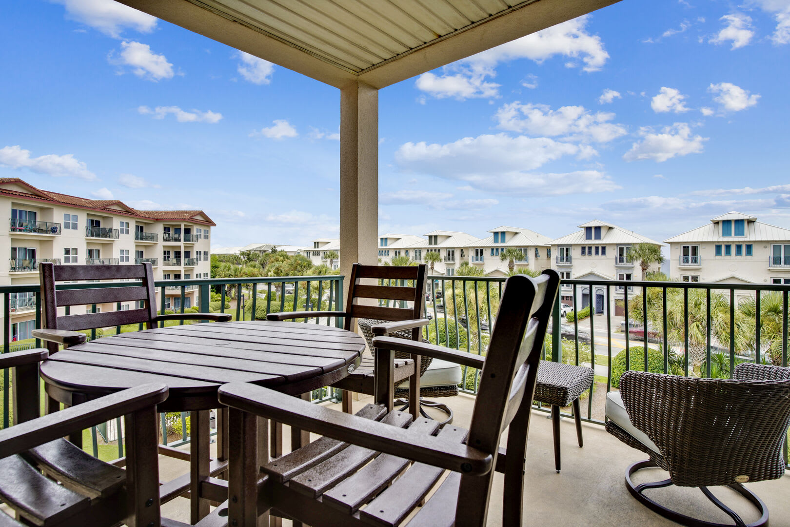 This is a 3rd floor balcony view