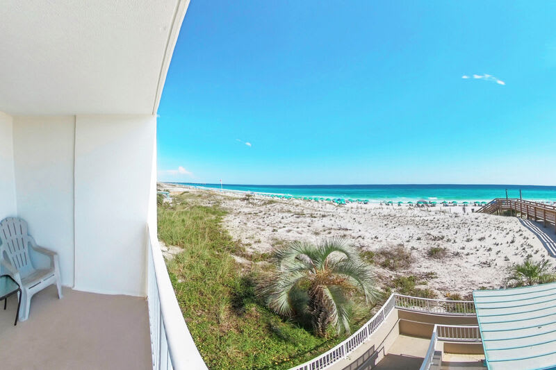 Balcony - 
Gulf Dunes 214 Fort Walton Beach Okaloosa Island Vacation Rentals