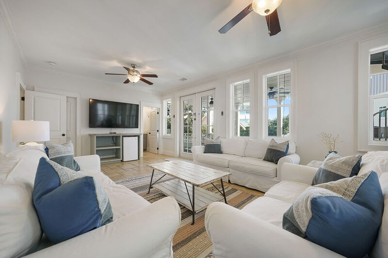 Hermosa Manor - Luxury Vacation Rental Beach House with Private Pool, Game Room, and Ocean Views from Balcony in Seagrove Beach, Florida - Five Star Properties Destin/30A
